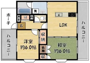 サンフレンドユーマンション【7階】の間取り