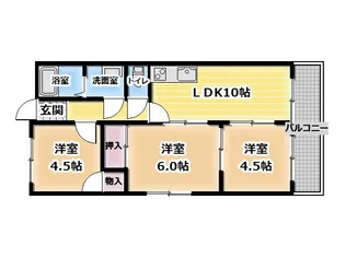 メゾンタイム北【2階】の間取り