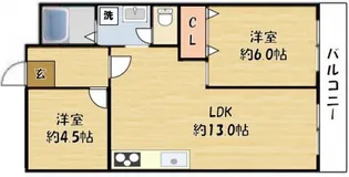 レオハイムKOYA【4階】の間取り