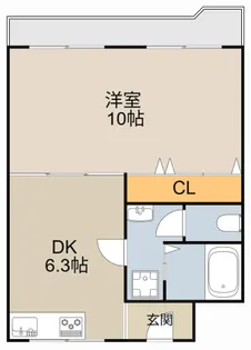 グランドハイツ2号館【103号室】の間取り