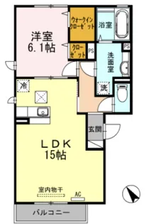 ビュー大久保【2階】の間取り