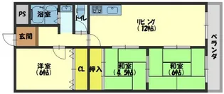 ヴェルドミール堀溝【4階】の間取り