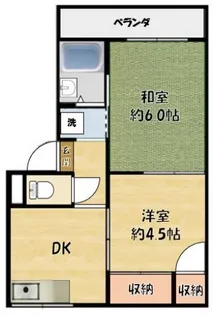 メゾンラブラン【101号室】の間取り