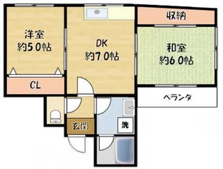 新橋ハーバー【401号室】の間取り