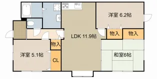 メゾンプレセア【3階】の間取り