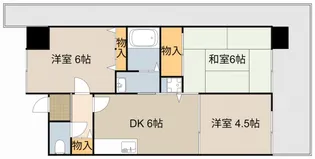 グランドヴィラ香里【4階】の間取り