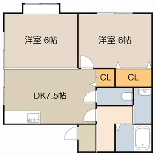 サニーハウス南【101号室】の間取り
