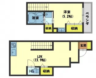 CASA Horizon Korien【8号室】の間取り