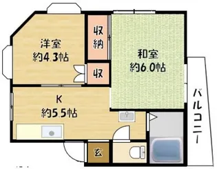 サンパテオ【2階】の間取り