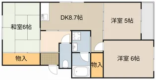 サンライズ豊野【2階】の間取り
