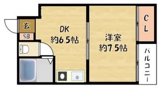 サンティール門真【3階】の間取り