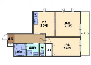 幸暮庵 Ⅱ【2階】の間取り