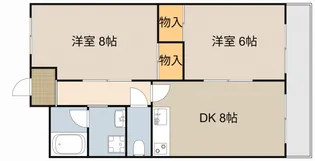 シャトー辻本Ⅱ【403号室】の間取り