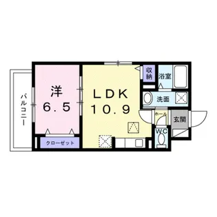 千石東町アパート【202号室】の間取り