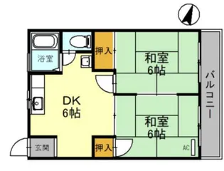 辻本マンション【1階】の間取り