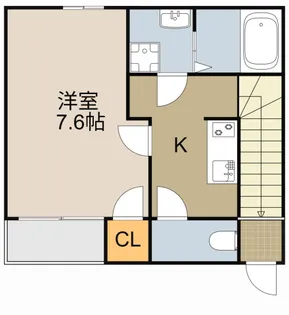 カトル【202号室】の間取り