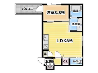 F asecia Magnolia【2階】の間取り