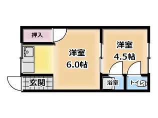 美保マンション【3階】の間取り