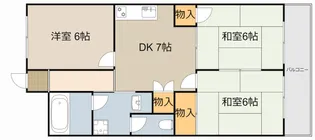 レジデンス浅田【4階】の間取り