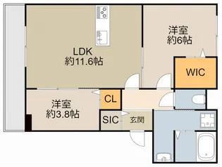 メゾン ド アヴェル ?【2階】の間取り