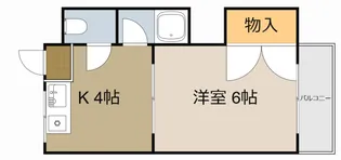 レインボー大前【201号室】の間取り