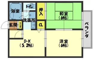 ハイツルーラル【2階】の間取り