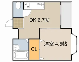 サンシャイン大池【207号室】の間取り