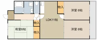 メゾンモンソレーイユ【1階】の間取り