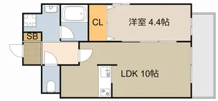 PRESTANCE香里【2階】の間取り
