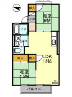 K.エステートビューラーB棟【2階】の間取り
