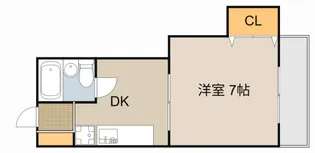 タウンプラザ東【3階】の間取り