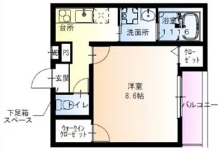 フジパレス西三荘Ⅲ番館【3階】の間取り