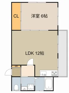 プラシード・パラッツオ・ウーノ【2階】の間取り