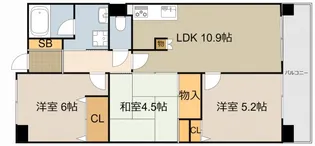KDXレジデンス守口【2階】の間取り