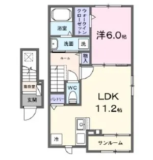 フランアンジュ【2階】の間取り