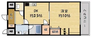 サンセールV【206号室】の間取り