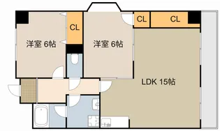 マンショングランメール【4階】の間取り
