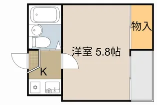 ラムール萱島【4階】の間取り