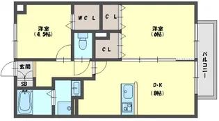 メープル【2階】の間取り