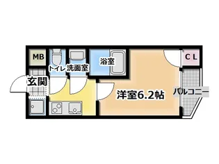 Cottage DainichiⅡ【103号室】の間取り