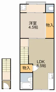 サンライズ栄【2階】の間取り