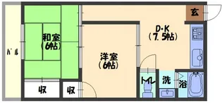 ヒロミツイースト【2階】の間取り