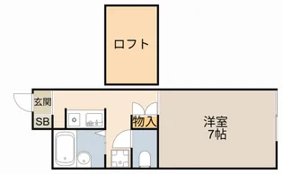 ソレイユ常盤【204号室】の間取り