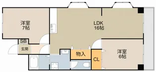 ハイメゾン岩田【2階】の間取り
