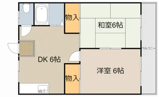 寝屋川スカイハイツ【3階】の間取り