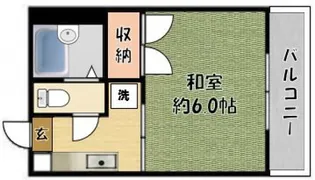 エスト香里【2階】の間取り