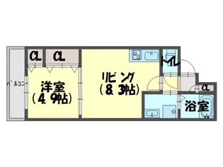 クレアール大久保町【2階】の間取り