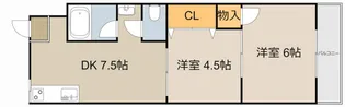 土佐ビル2 高柳【4階】の間取り