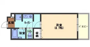 ビエンフェオークラⅡ【4階】の間取り