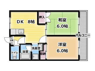 パレ音羽【1階】の間取り